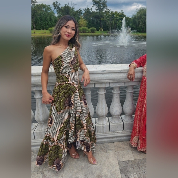 Anthropologie Sika Beeko One Shoulder Maxi Dress - Picture 6 of 8